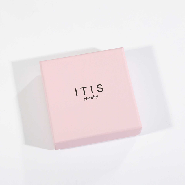 Kundenspezifische Schmuckschatulle aus rosa Verpackung aus Pappe