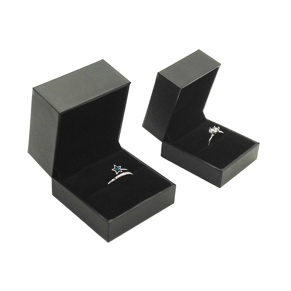 Kundenspezifische magnetische schwarze Mini-Kunststoff-Ohrring-Verpackungsbox-Fabrik