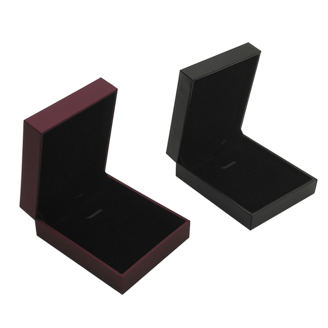 Großhandel individuelle Logo-Mode-Ohrring-Box-Verpackung aus Leder