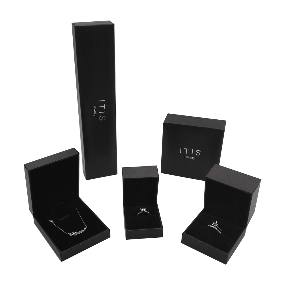 Kundenspezifische magnetische schwarze Mini-Kunststoff-Ohrring-Verpackungsbox-Fabrik