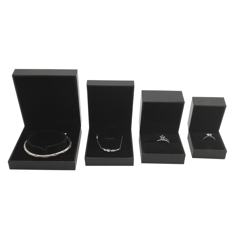 Kundenspezifische magnetische schwarze Mini-Kunststoff-Ohrring-Verpackungsbox-Fabrik