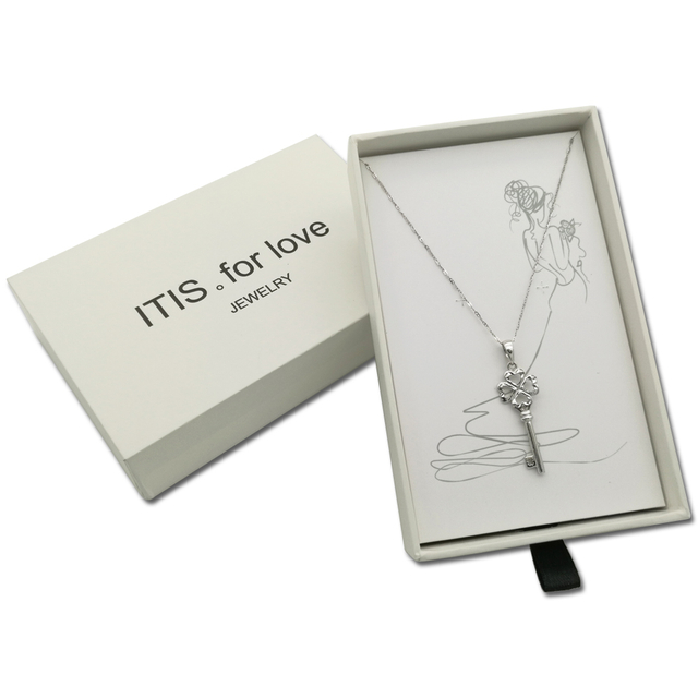 Luxus-Mini-Ohrringverpackungs-Schubladenbox aus Pappe mit bedrucktem Logo im Großhandel