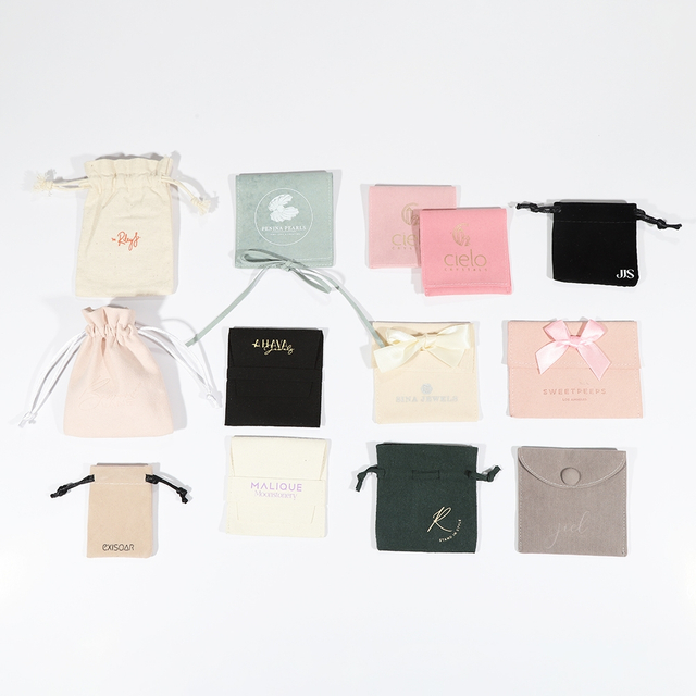 Individualisierung Anpassung Samtbeutel im Großhandel