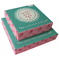 Kundenspezifische Schmuckverpackungsbox mit Logo-Lieferant