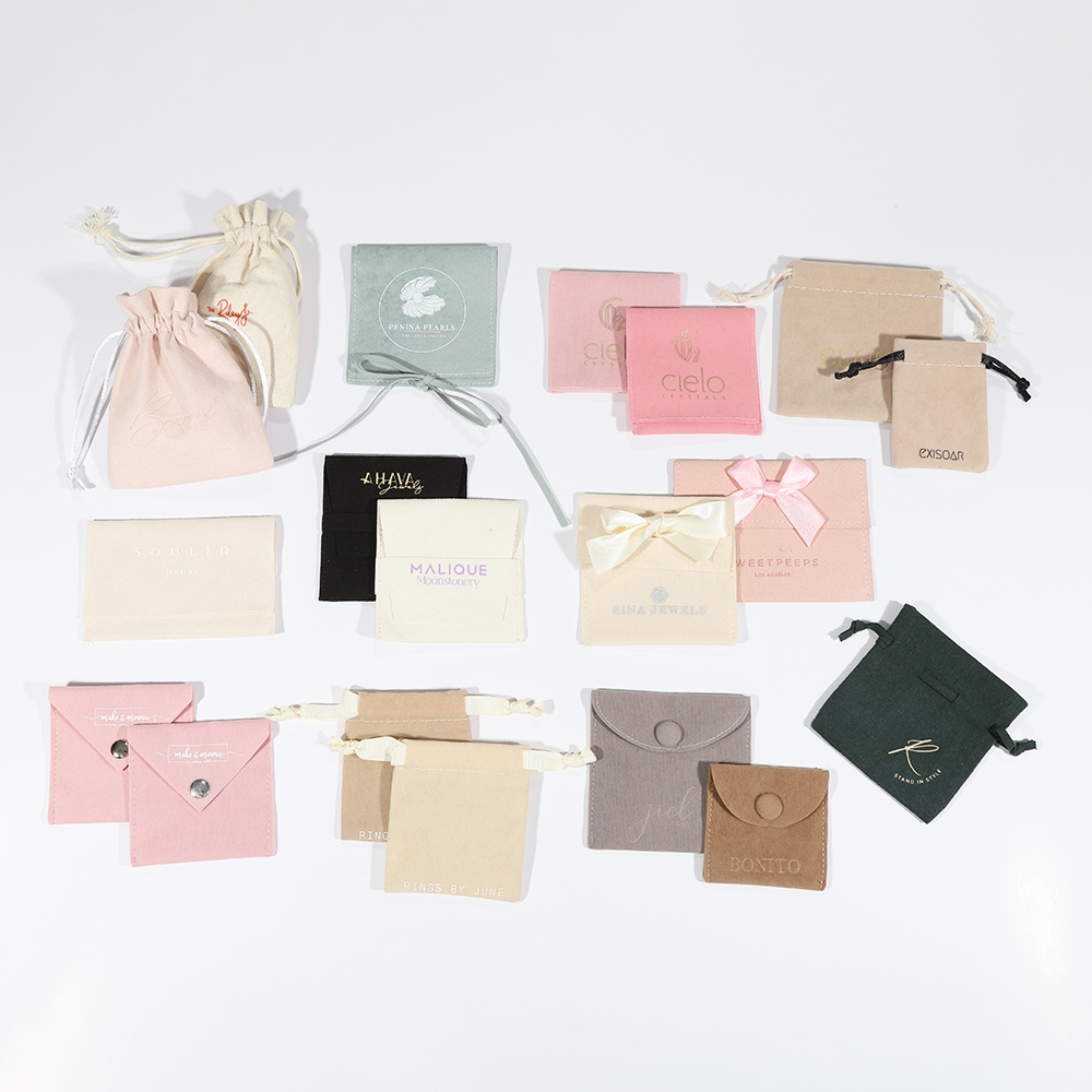 Individualisierung Samtbesticktes Taschenpaket Großhandel