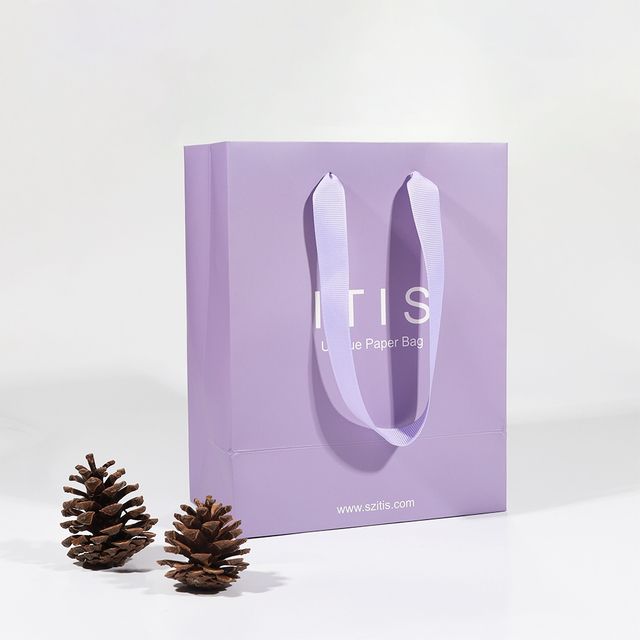 Individualisierung Maßgeschneiderte Papiertüten mit Logo-Paketlieferant