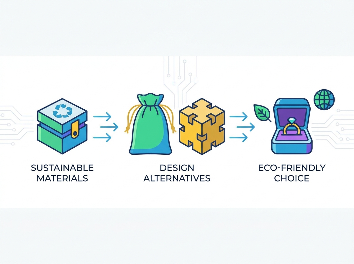 Plastikfreie Schmuckverpackungen Materialien und Papier Box Design